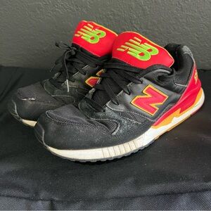 New Balance 530 Encap M530PIN Black / Yellow / Red Suede Leather Men’s Size 10.5
